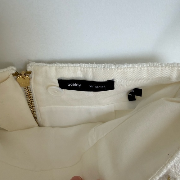 Ochirly White Tweed Skirt – Size XS - Picture 6 of 9